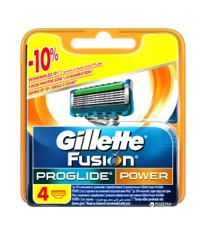 Gillette Fusion Proglide Power Ostrza wymienne, 4  szt. | voltshop.pl