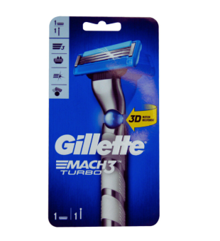 Gillette Maszynka do golenia Mach3 Turbo 3D dla mężczyzn, 1 szt | voltshop.pl