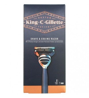 Gillette Maszynka do golenia i krawędziowania King C, 1 szt | voltshop.pl