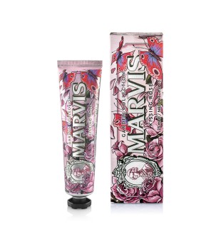 Marvis Kissing Rose Pasta do zębów o zapachu mięty i róż, 75 ml | voltshop.pl