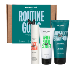 ROUTINE GOALS Essential Grooming Routine Kit Zestaw do pielęgnacji włosów i skóry dla mężczyzn, 1 szt.