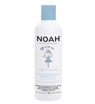 Noah 2w1 Żel pod prysznic i odżywka dla dzieci z mlekiem i cukrem, 250 ml | voltshop.pl