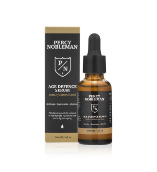 Percy Nobleman Age Defence Serum Regenerujące Serum do Twarzy z Kwasem Hialuronowym, 30ml | voltshop.pl