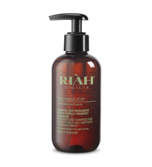 RIAH Frequent Use Shampoo With Thyme & Basil Szampon do codziennego stosowania, do przetłuszczających się włosów i skóry głowy, 200ml | voltshop.pl